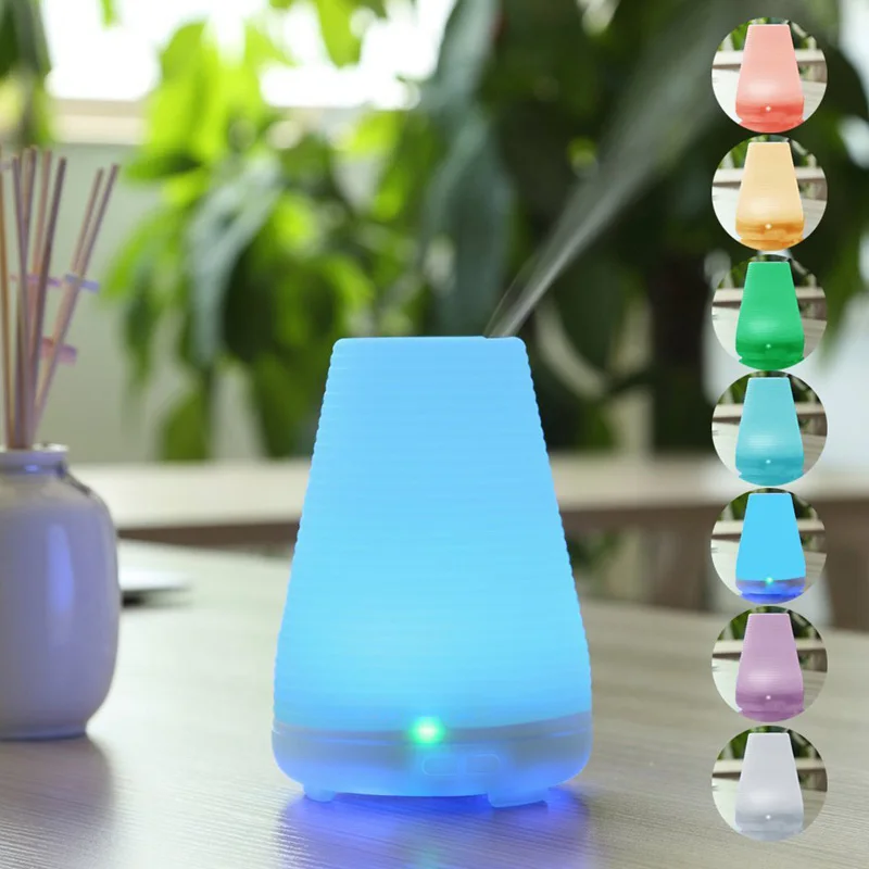 

GRTCO Ultrasonic Essential Oil Aroma Diffuser Air Humidifier with Colorful Night Light 100ml Mist Maker Home&Office 110-240V