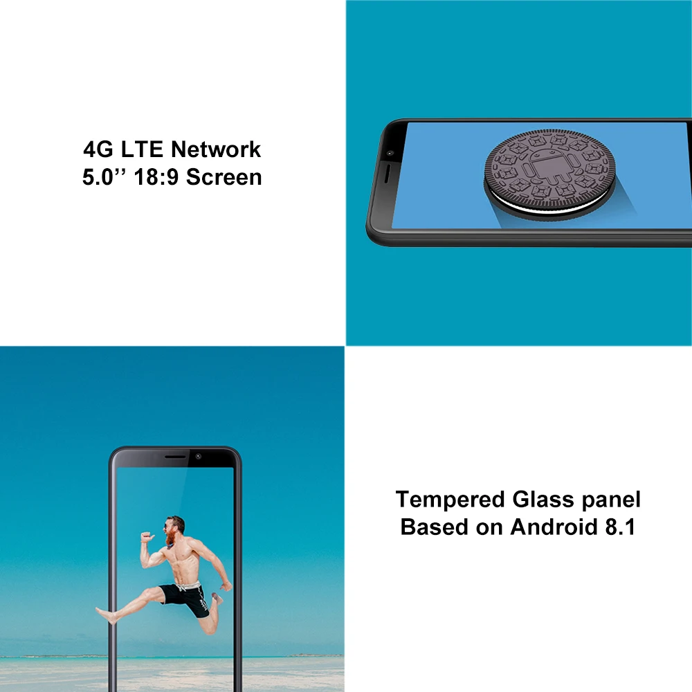 DOOGEE 4G X50 X50L Android 8 1 смартфон MTK6737 четырехъядерный 5 0 &quot18:9 мобильный телефон 16 Гб
