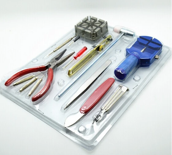 

New 16pc Watch Repair Tool Kit Band Pin Strap Link Remover Back Opener