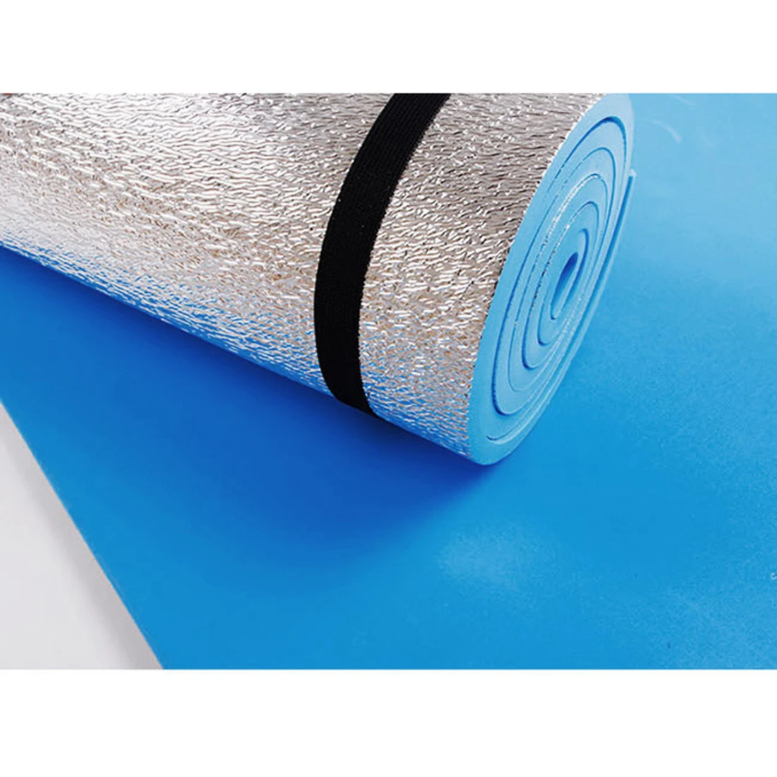 One-sided Aluminum moisture yoga mat outdoor camping sleeping pad lunch break pad Single widened Extra Thick EVA Yoga