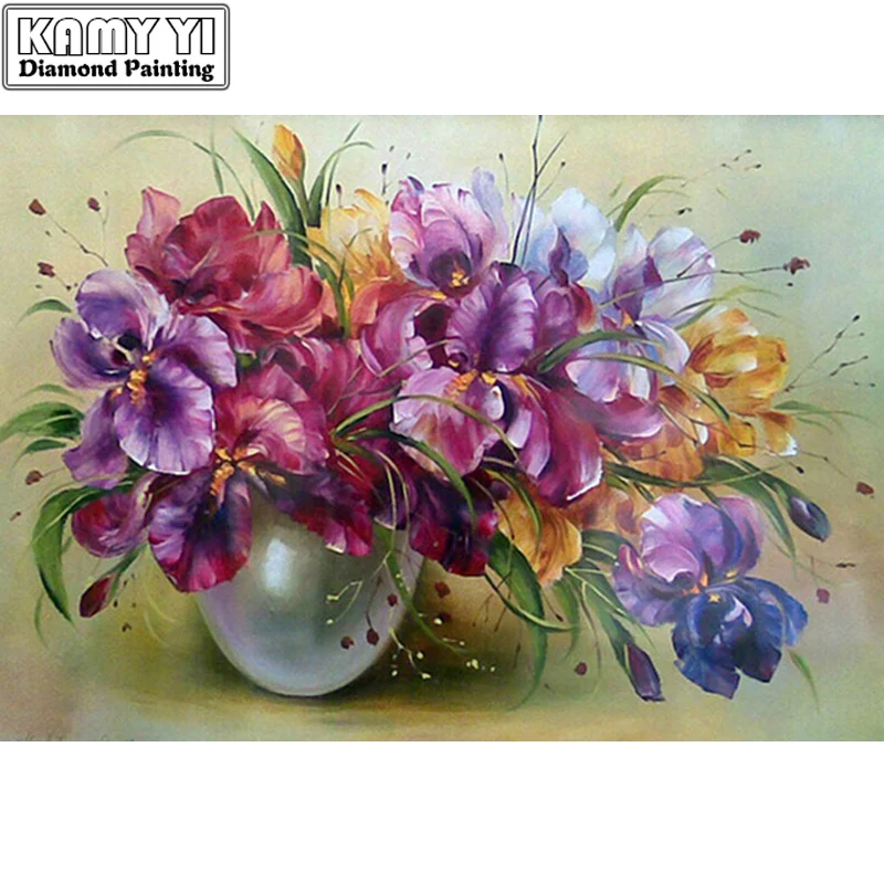 

Full Drill Square Diamond 5D DIY Diamond Painting"Flowers and bottles"Diamond Embroidery Cross Stitch Rhinestone Mosaic Painting