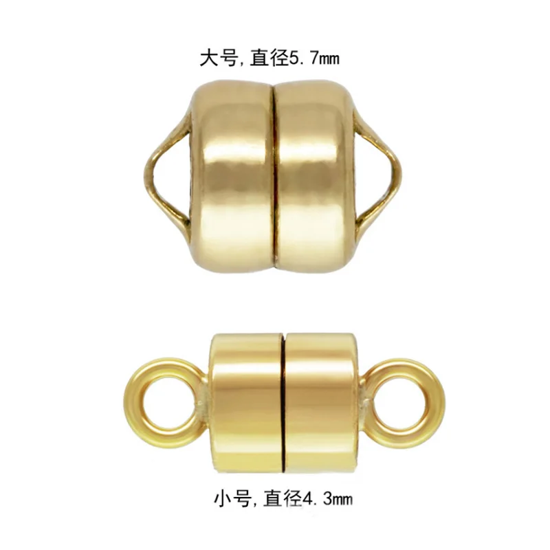 1 пара круглые застежки для ювелирных изделий 4 3 мм buckle clasp buckle strapbuckle purse | Бусины -32740876236