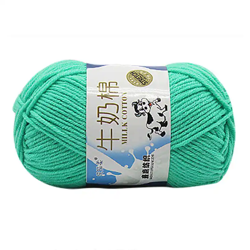 milk cotton wool 1 шт. 50 г массивный красочный ручной вязки счеты молочного хлопка мягкий шарф свитер трикотаж шерсть 5pz - Цвет: milk cotton wool