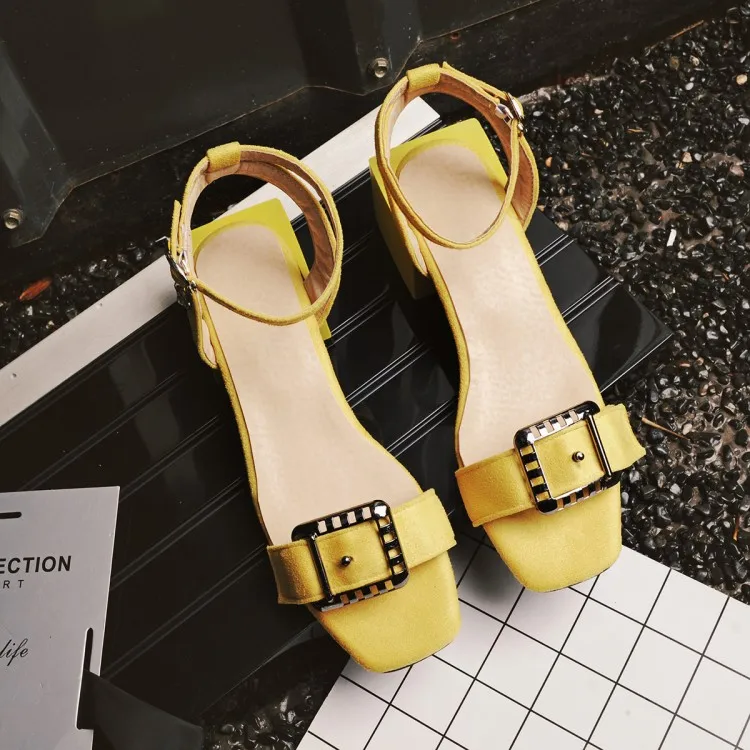 

Big Size 9 10 11-17 high heels sandals women shoes woman summer ladies Gladiator shoes with high heels and open toe buckles