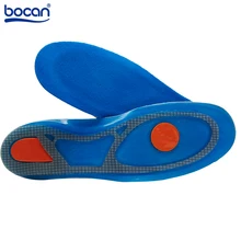 Silicone Gel Insoles Sports Running insoles Massaging shoe inserts Deodorant Pad Orthopedic Plantar Fasciitis for men women 8002