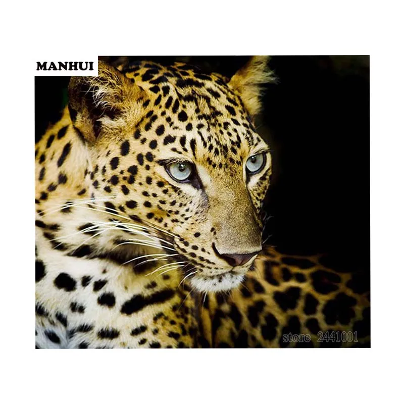 DIY Square Diamond Animals Cheetah Diamond Cross Stitch Decorative