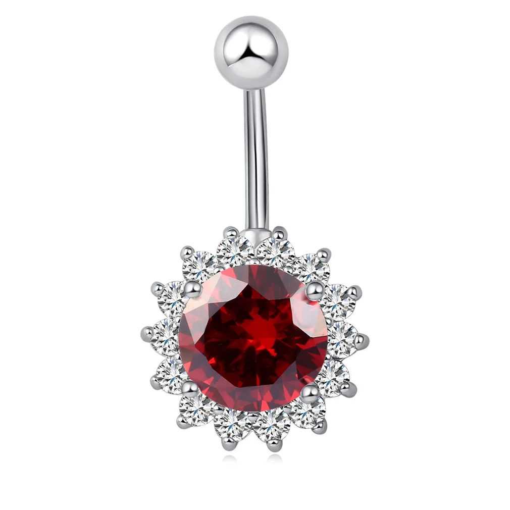 New Luxury Body Jewelry Surgical Steel Belly Button Piercing Navel Nail