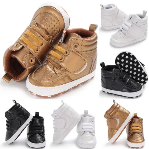 PUDCOCO Newborn Baby Boy Girl Soft Sole Crib Shoes Warm Winter Leather Boots Anti-slip Sneaker Boot 0-18M