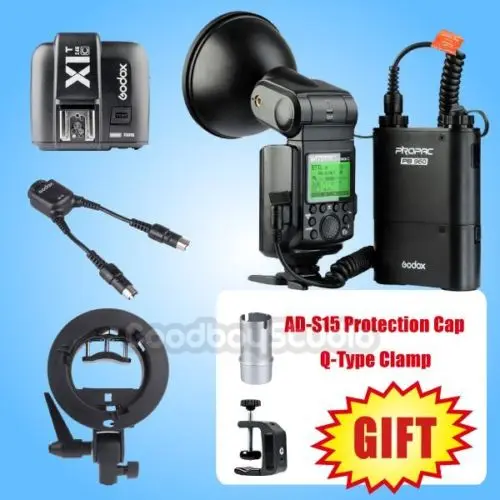 

[Free Gift] Godox AD360II-C TTL Flash + PB960 Battery + X1T-C Transmitter+ S-type Bracket + DB-02 Cable Kit