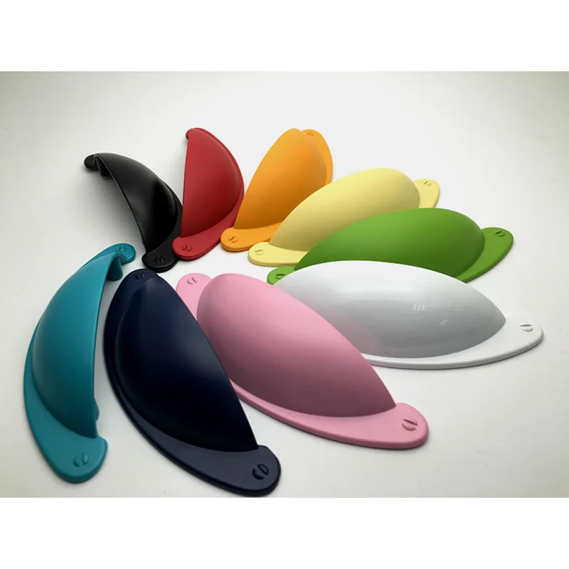 

2Pcs/Lot Colorful Zinc Shell Cup Pull Handle Furniture Drawer Closet Cabinet