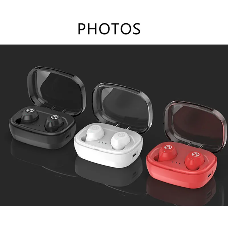 

TWS Dual Earphone Bluetooth 5.0 Headphones Stereo Handsfree Wireless Headset Mini Cordless Earbud Charging Box for smartphone