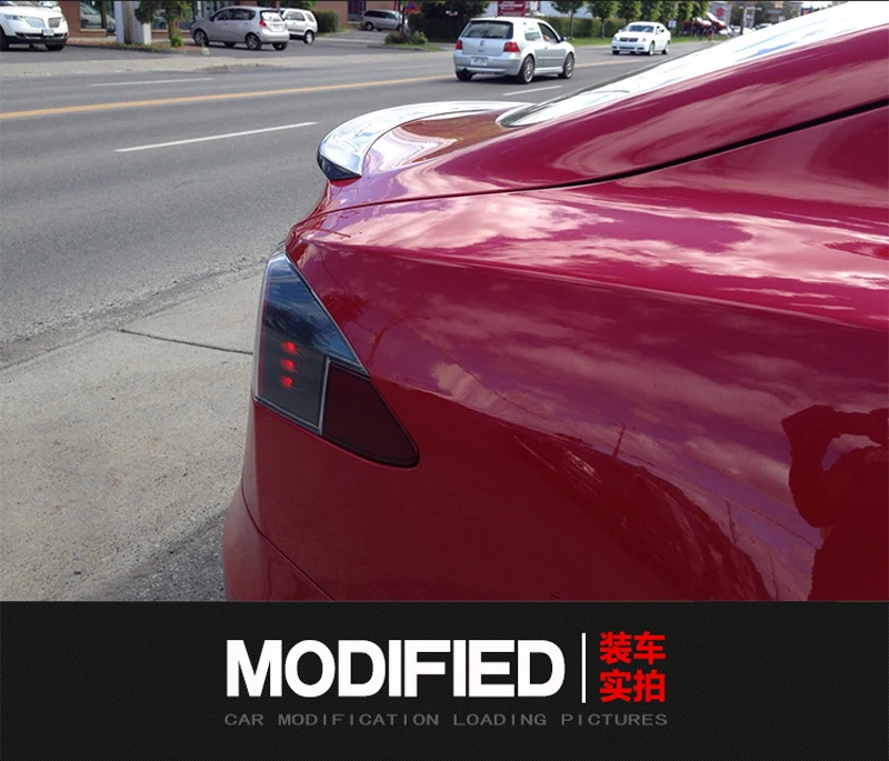 Подходит для Tesla Model S 4 Door Sedan 2012 2013 2014 2015 2016 задний спойлер из углеродного волокна