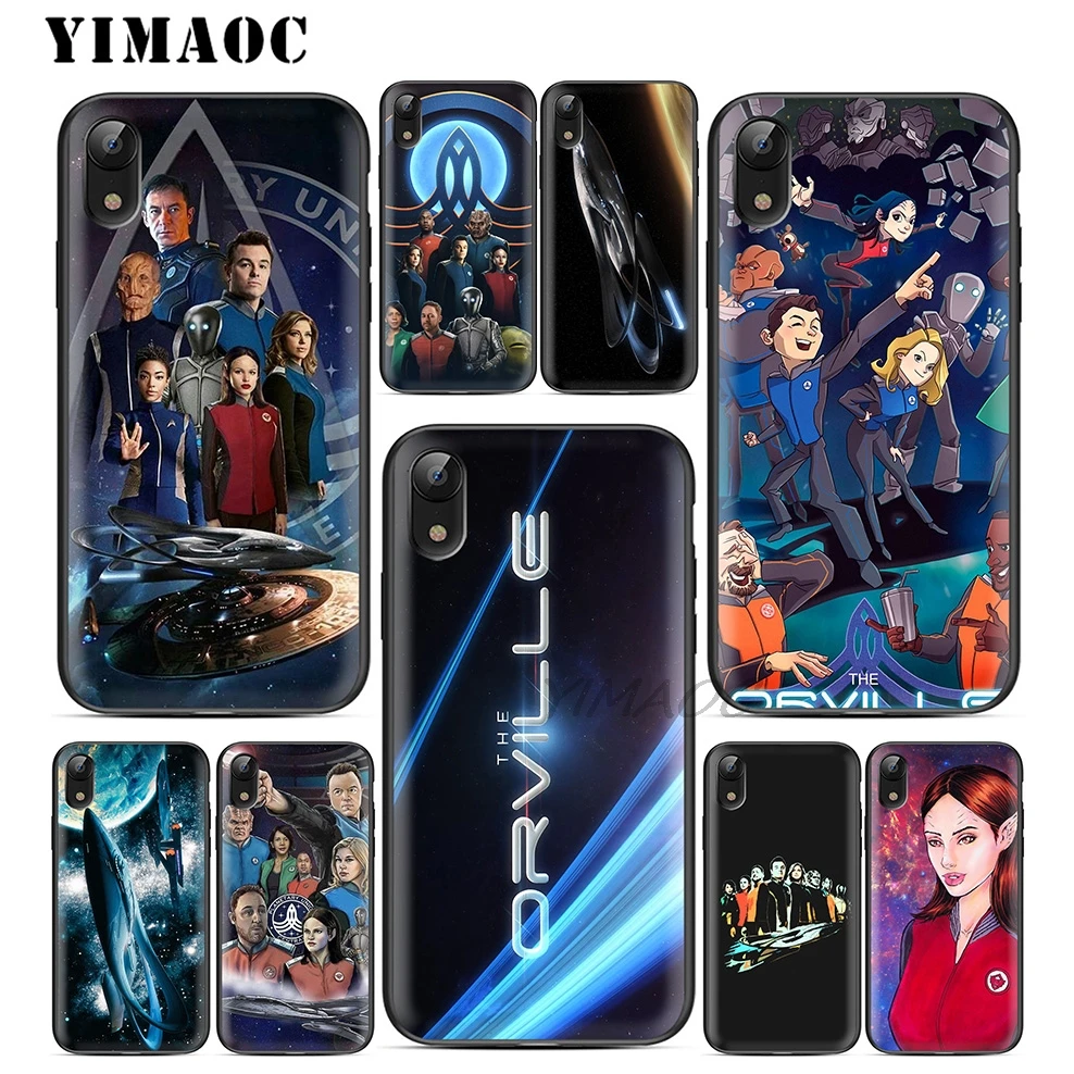 YIMAOC The Orville Tv Show Soft TPU Black Silicone Case for iPhone X or 10 8 7 6 6S Plus 5 5S SE Xr Xs Max |
