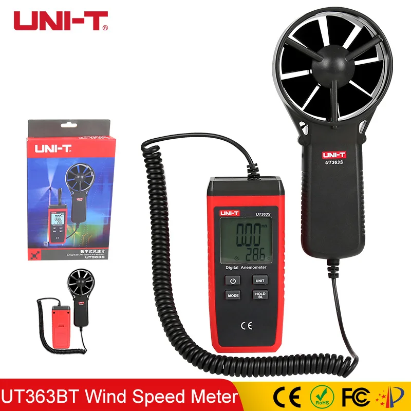 

UNI-T UT363S Mini Wind Speed Meters Anemometers Speed Temperature Digital Thermometers Diagnostic-tools Wind Level 1~12 Pocket
