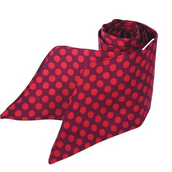 

[XiuKe]scarves,2019 spring new fashion Ribbon silk scarf vintage dot streamline scarf, headband,bagband