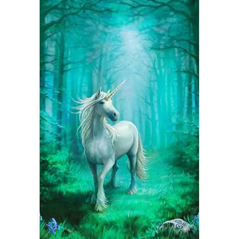 

Zhui Star Full Square Drill 5D DIY Diamond Painting "Unicorn" handmade 3D Embroidery Arts Cross Stitch Mosaic Decor gift