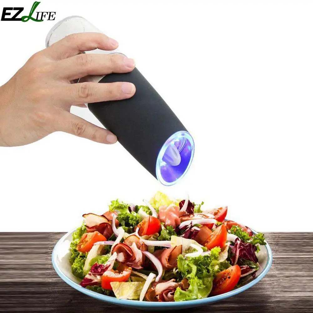 

High Quality Electric Induction Stainless Steel Grinder Salt Pepper Mill Grinder Kitchen Tools Grinding for Restaurant Cooking
