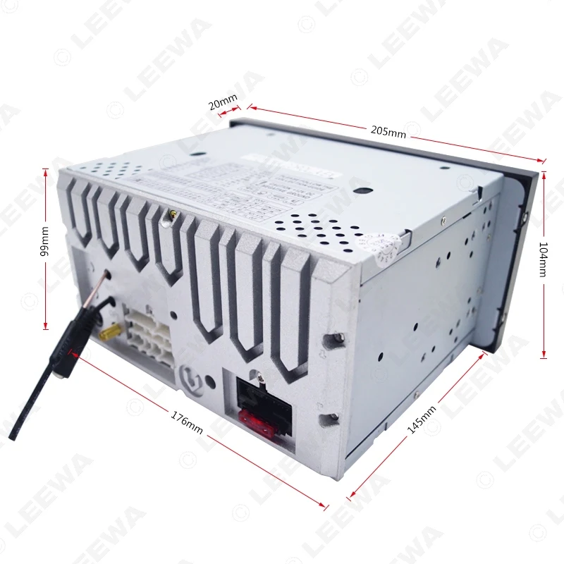 Clearance LEEWA 7inch Short Case Android 6.0 Quad Core Car Media Player With GPS Navi Radio For Toyota Universal 2DIN RAV4/Corolla/HILUX 3