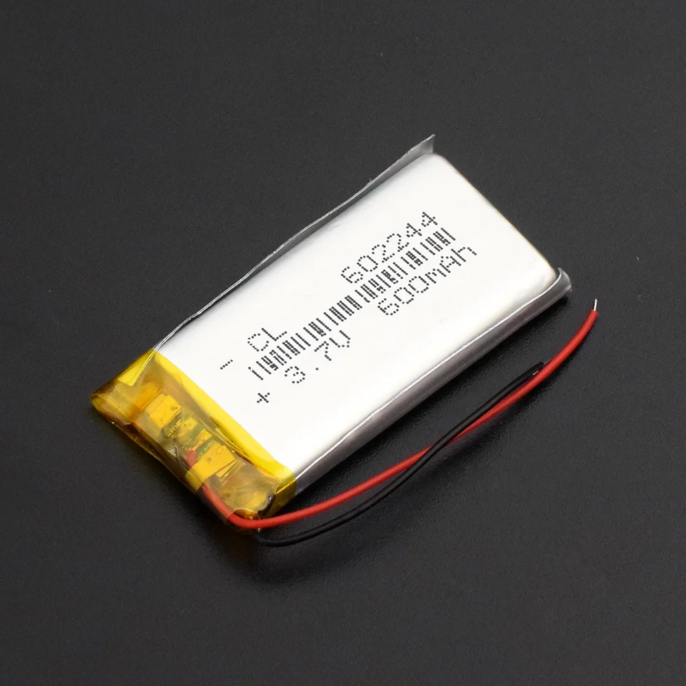 1/2/4 Pcs/lot 602244 Mini Lithium Batteries 3.7v 600mah Li-polymer Cell Replacement High Quality MP3 MP4 DVD PDA GPS Bateria