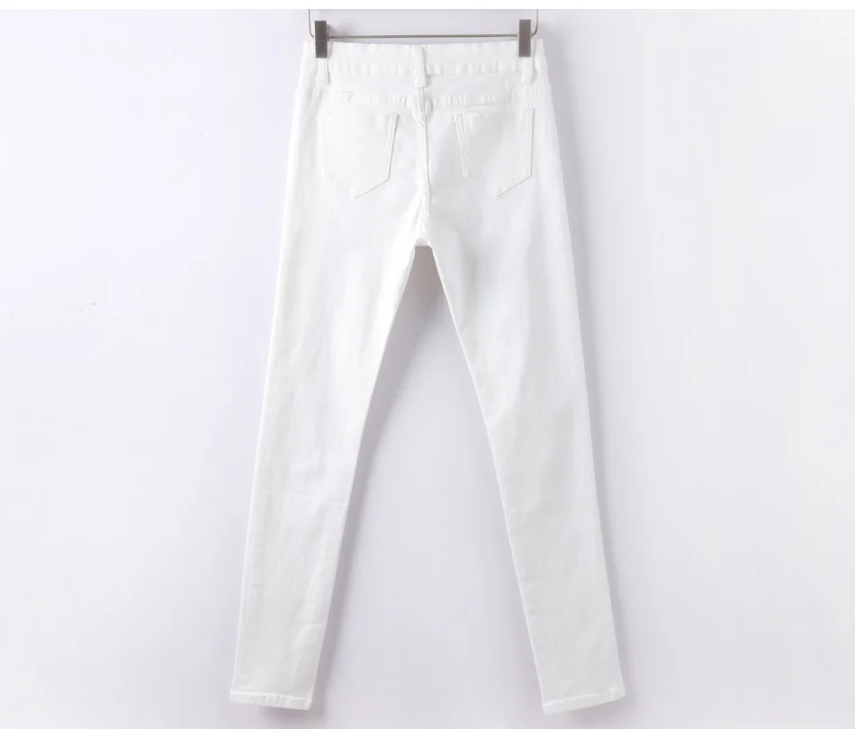 Капри джинсы с высокой талией шаровары женские леггинсы белые брюки для женщин эластичные узкие брюки 6Xl Плюс Размер Denmi комбинезоны