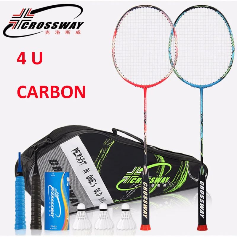 Ракетки для бадминтона 4U Professional Carbon Raket бадминтон волан Padel Raqueta Boca Juniors сумка String Overgrip