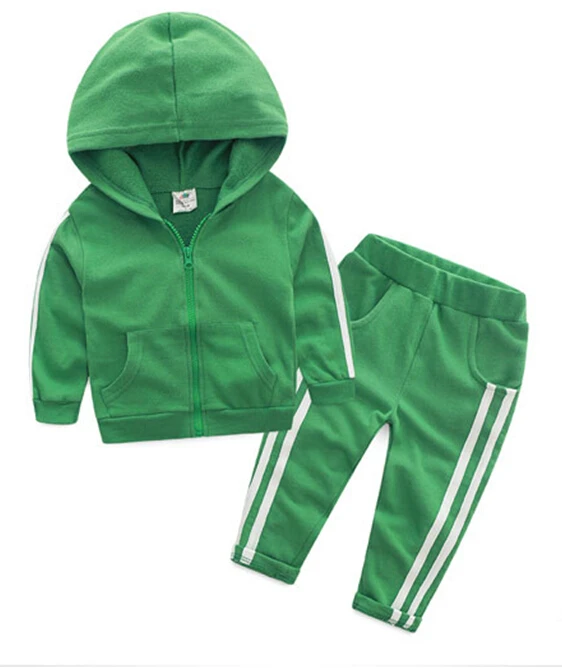 2017 autumn children s clothing sets causal long sleeve cotton hooded baby boys sets for girls