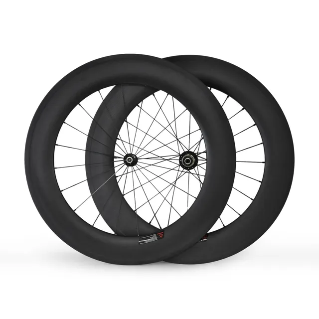 Best price at $446 Cheap Carbon Clincher Wheels 88mm 700C Ultra Light Carbon Wheelset for Racing Road Bike 1820g