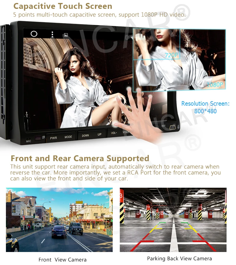 Clearance Android 6.0 Double Din Car Stereo Radio GPS Wifi 3G OBD2 HD Mirror BT DVD Player 3