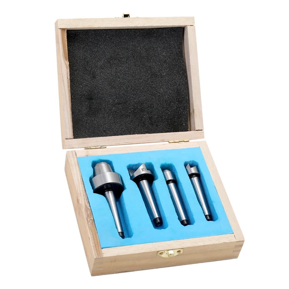 

Meterk 4PCS Wood Turning Tool Woodworking Thimble Sets MT1 For Cutter Multifunctional Steel Sturdy Lathe Cutter