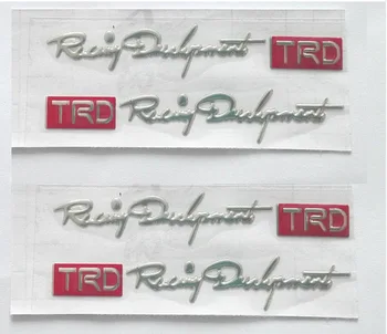 

5 Pieces Set Car Door Handle Letter PVC Sticker Imitation Metal Personality Modification Concealer Anti-scratches Black/Red