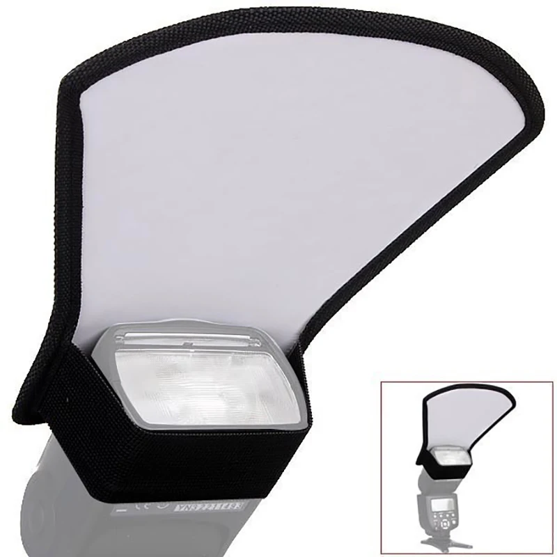 

Universal Camera Flash Diffuser Softbox Silver/White Reflector for Canon Nikon Pentax Yongnuo Speedlite Photography Studio Photo