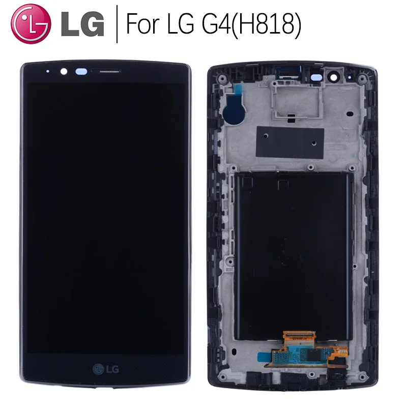 Dual SIM ORIGINAL IPS Display For LG G4 LCD H818 H818P Touch Screen Digitizer with Frame for LG