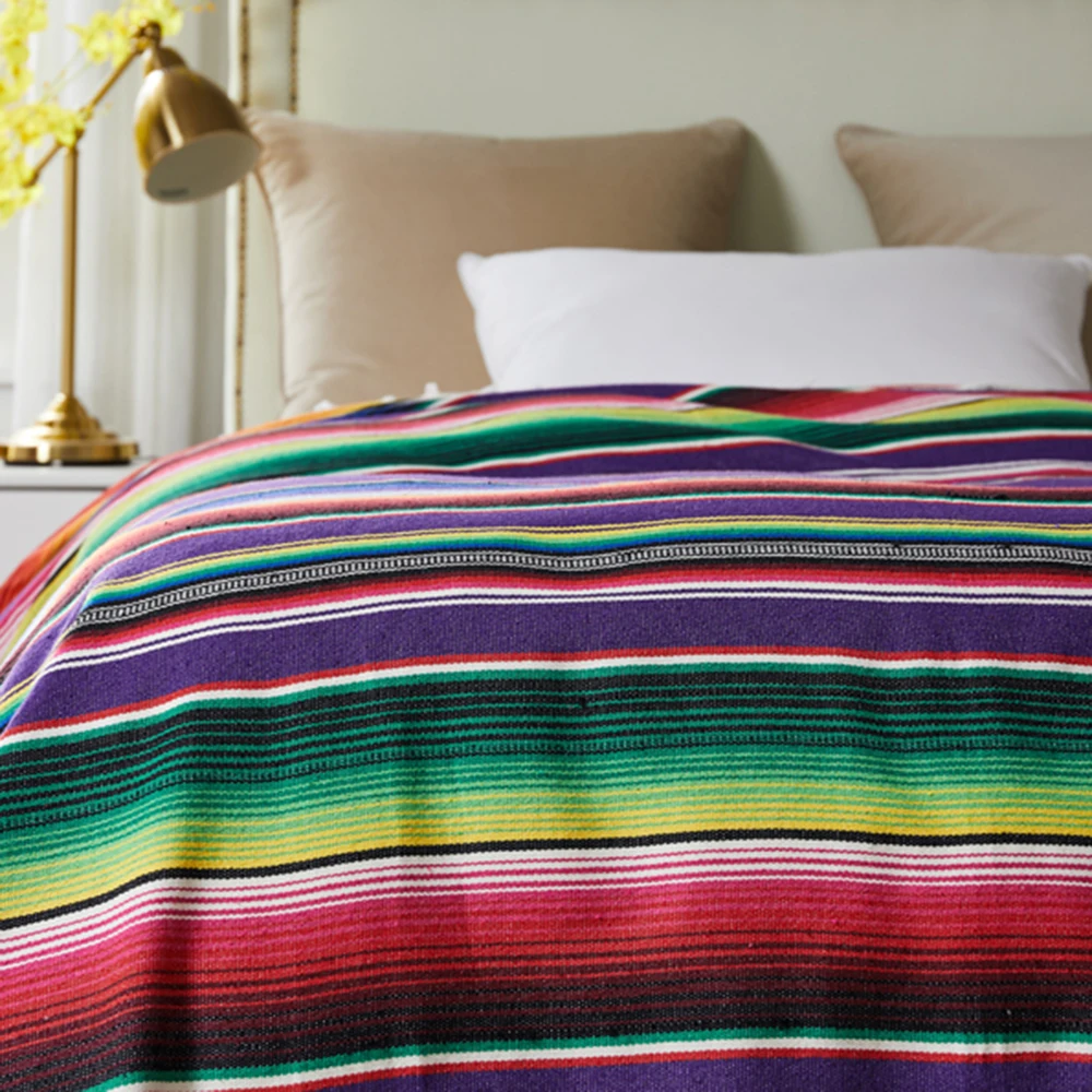 Подлинный синий мексиканский фальса одеяло ручной работы коврик для йоги одеяло модное одеяло тканый коврик ручной работы одеяло