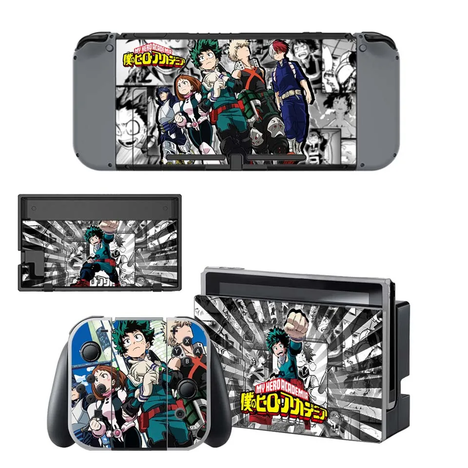 My Hero Academia Full Body Cover Skin Sticker for Nintend Switch Console Joy-Con and Dock - Цвет: YSNS1862