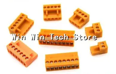 

20pcs Orange | looper 2P/3/4/5/6/7/8-12P HT3.96-2PL Pluggable Terminal Blocks 3.96mm angled Terminal bending / straight leg set