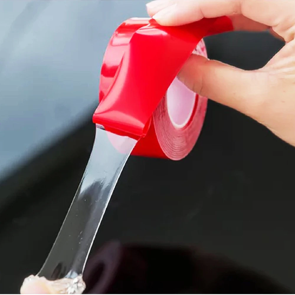 2CM Width 3M Length Car Sticker Strength Adhesive Transparent Silicone Double Sided Tape Sticker Car Accessories Car-styling-1