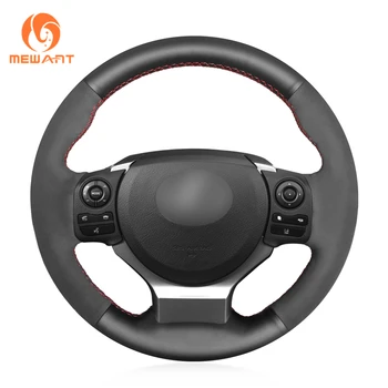 

MEWANT Genuine Leather Black Suede Car Steering Wheel Cover for Lexus IS200t 2016 2017 IS250 2014 2015 IS300 IS350 IS F-Sport
