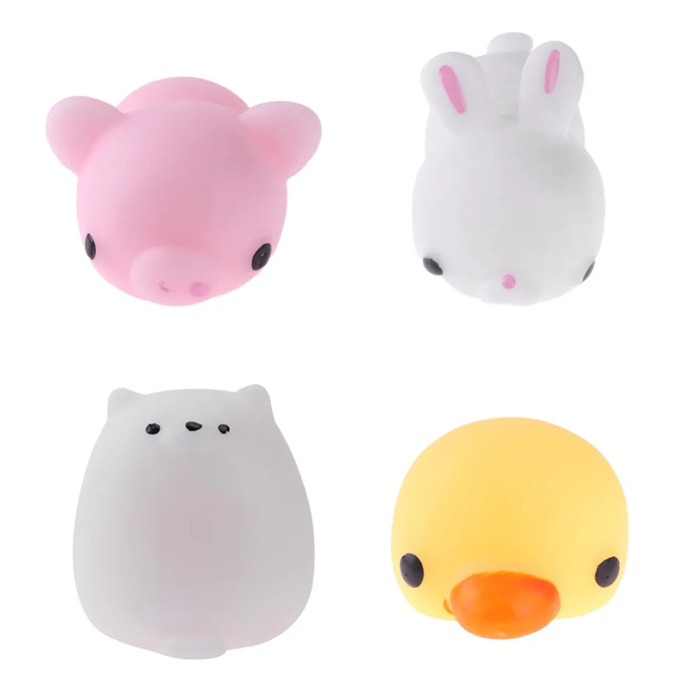 Kawaii Mini Cute Cat Squeeze Mochi Rising Toy Soft Anti Stress Ball Stretchy Cartoon Animal Stress