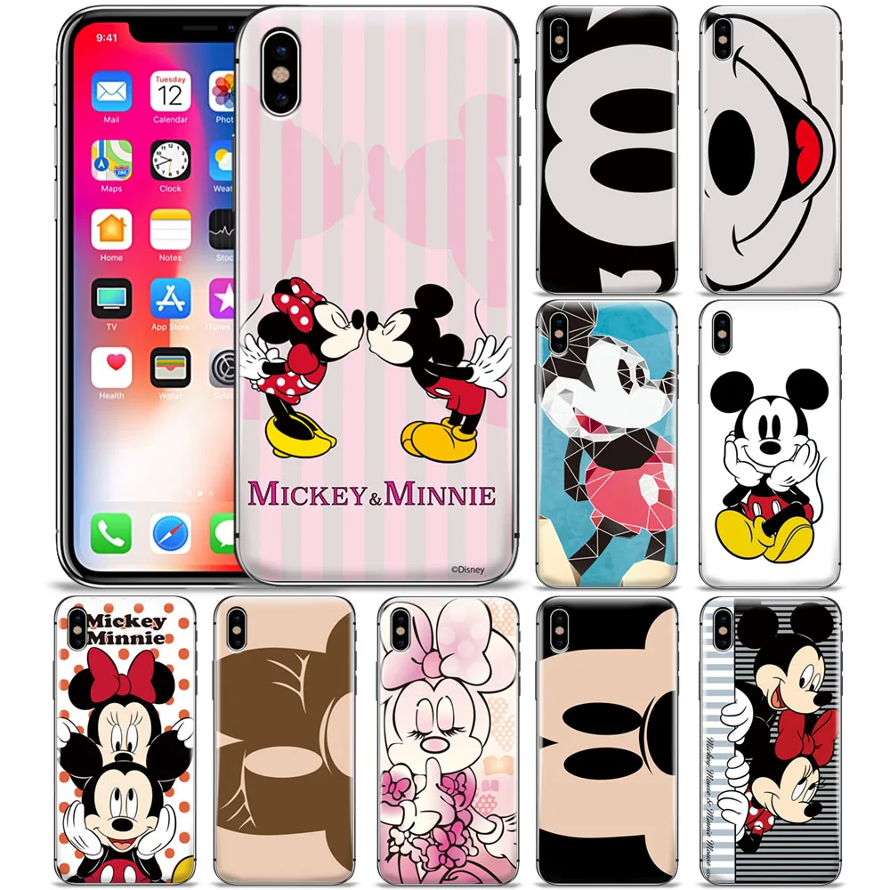

Popular Cute Cartoon Mickey Mouse Fashion Silicone Phone Case Back Cover For iPhone 5 6 7 8 Plus XR XS MAX 11 PRO MAX 2019 New
