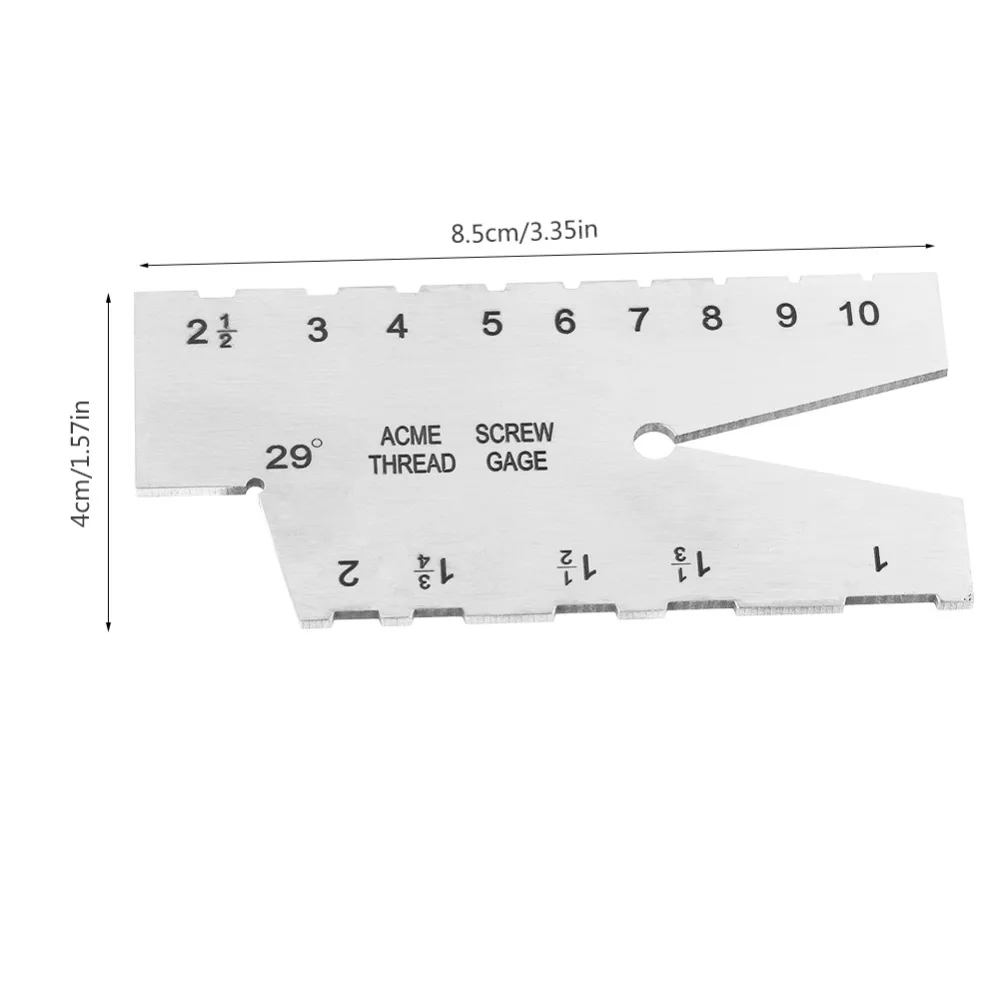 Stainless Steel Screw Thread Gauge 29 Degree Grinding Gage Inspection