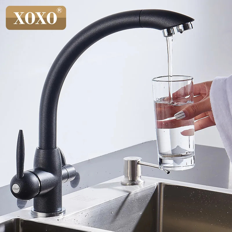  XOXO Water filter faucet brass kitchen mixer tap deck installed rotating 360 degrees water purifica - 32851462061