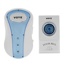 Беспроводной цифровой, с дистанционным управлением дверной звонок настенное зарядное устройство дверной звонок со светодиодным индикатором AC110-220V 38 мелодия