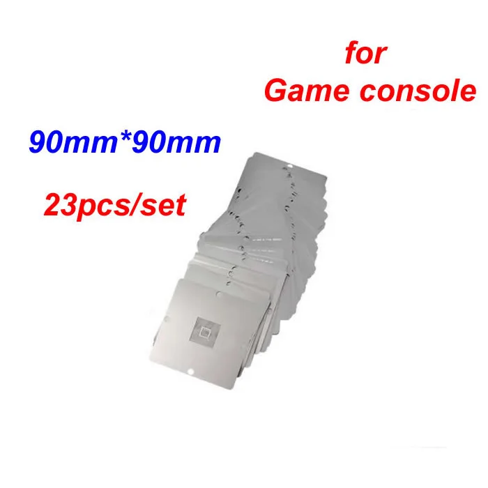 

23 pcs/set BGA Reballing 90mm*90mm Game console Stencils for PS3, Xbox 360, Wii, etc