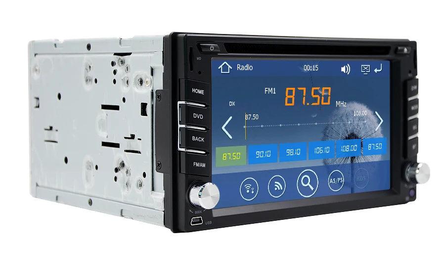 Excellent Double 2din Car autoradio GPS Navigation 2 din Car DVD Player with Bluetooth Stereo video+Camera+steering wheel+GPS Navigation 4