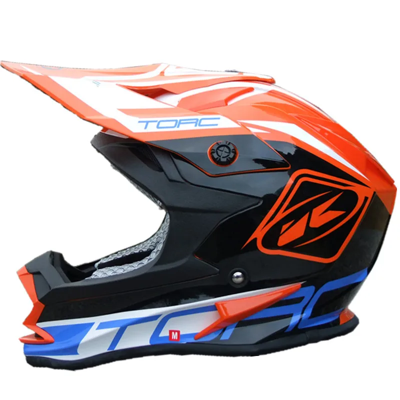 TORC T32 moto cross helmet dirtbike ATV moto rcycle шлемы внедорожные moto racing helmet M L XL одобренный ECE матовый черный - Цвет: Jazz Orange