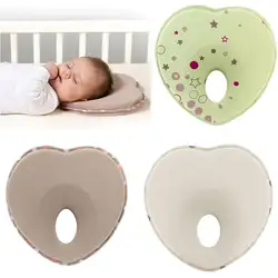 Новорожденный подушка 0-3 лет завершить Дизайн подушка хлопок маленькая голова Подушка для коррекции головы косые предотвращения