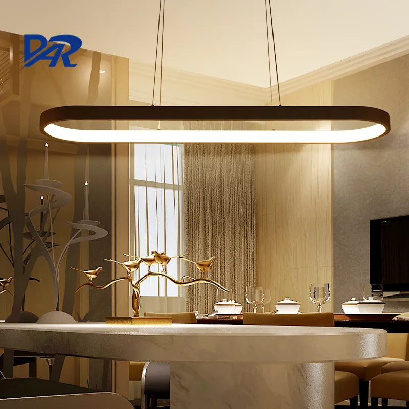 Minimalism acrylic+aluminum modern led pendant lights for kitchen