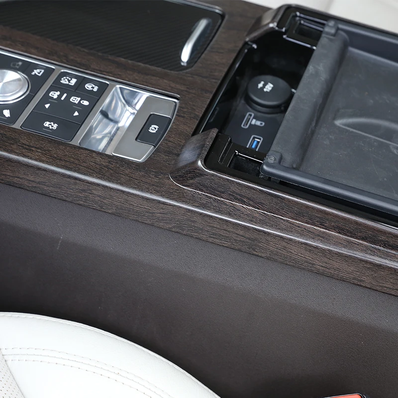 Для Land Rover Discovery 5 LR5 L462 ABS центральной консоли защиты рамы Обрезать для левым Дуб отделка под дерево