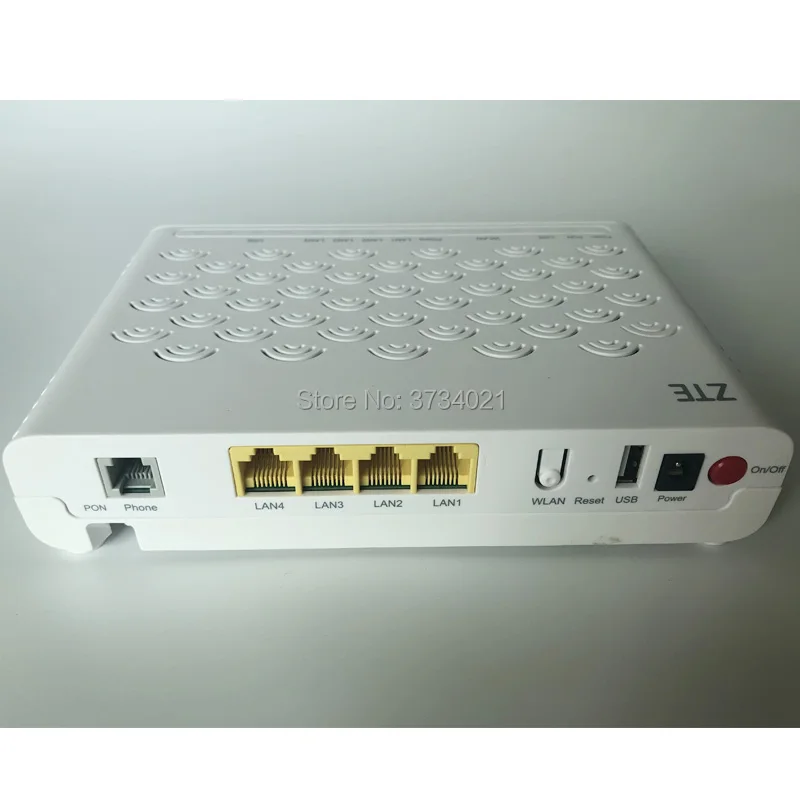 Модем ZTE onu epon wifi F460 V6 1GE + 3FE TEL USB Wifi английская прошивка без коробки и адаптера