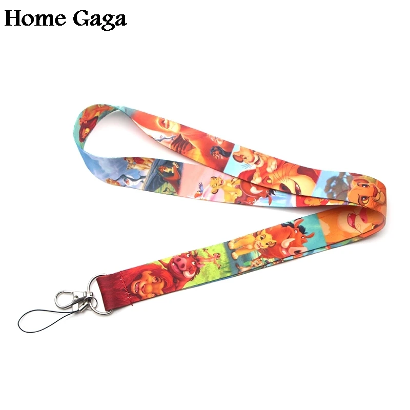 10 шт./лот, Homegaga, Король Лев, Мультяшные шнурки на шею, ремни для телефонов, ключей, сумки, камеры, держатели для id карт, брелок, тесьма, лента D1876